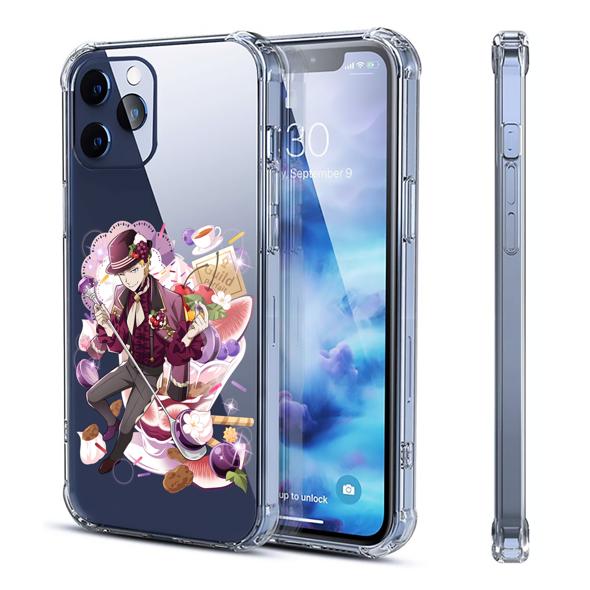 （画像用） 文豪ストレイドッグス Bungo Stray Dogs 【iPhone 12シリーズ対応】透明スマホケース（クリアソフトケース）